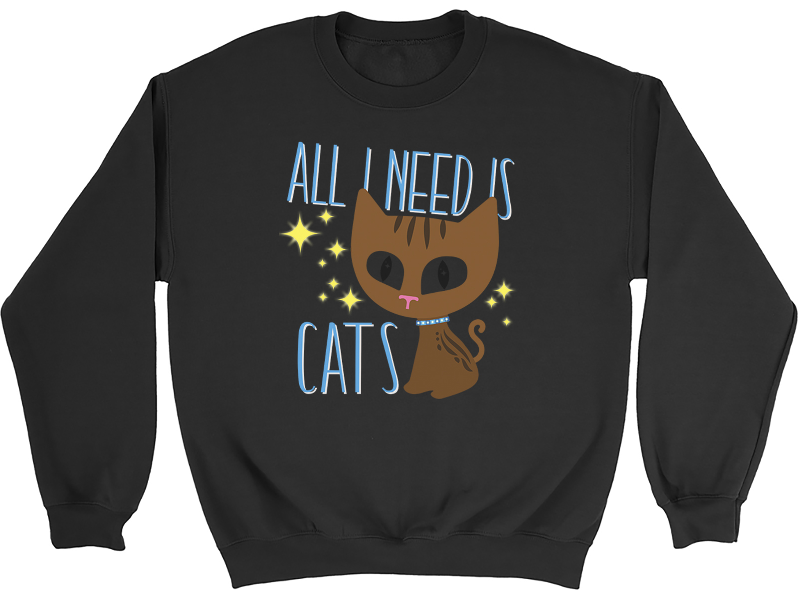 All I Need Is Cats Tabby Cat Kids Childrens Jumper Sweatshirt Boys Girls eBay